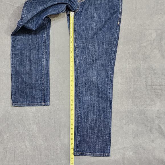 Cabi Jeans Straight Leg Size 8 Dark Indigo Wash Stretchy - Picture 9 of 9
